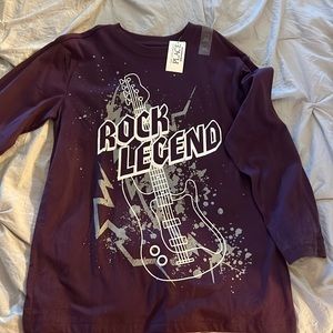 Boys size 7-8 purple rock legend shirt